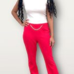 Womens Wide Waist Stretch Pants