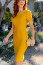 Solid Woven Dress - Image 3