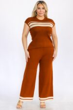 Knit Set Plus Size Stretchy